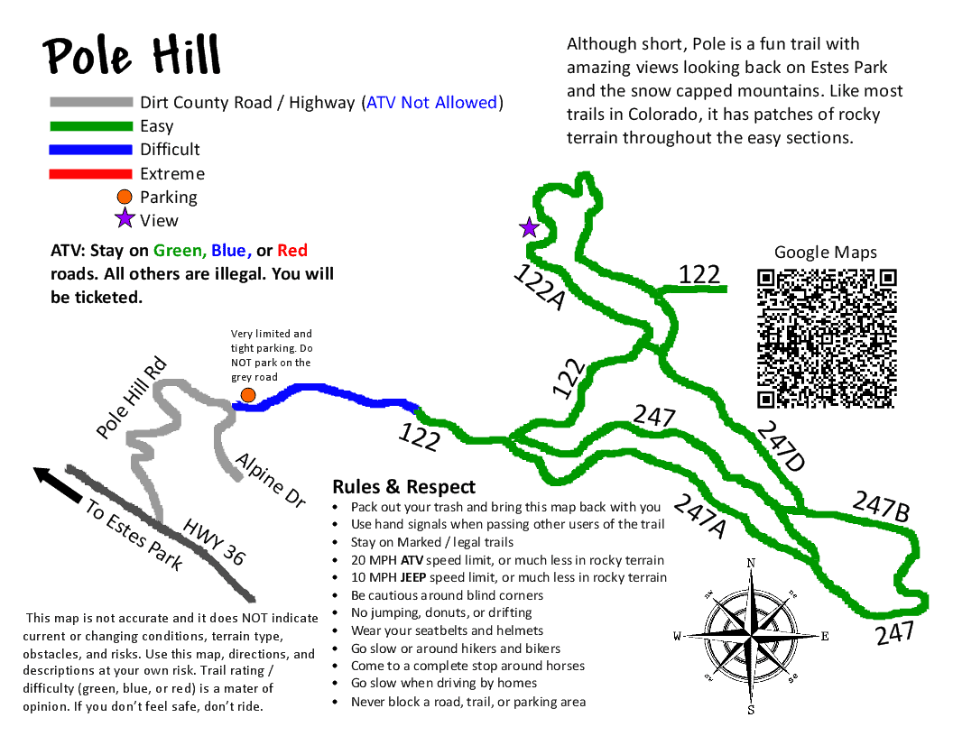 Pole Hill map